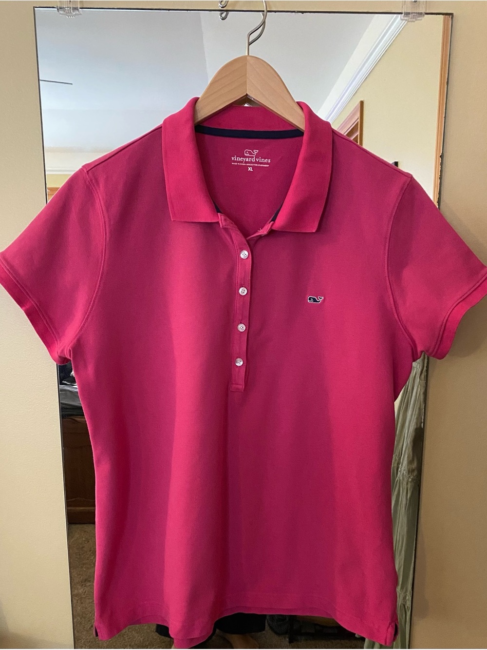 Vineyard Vines Hot Pink Women's Polo Shirt